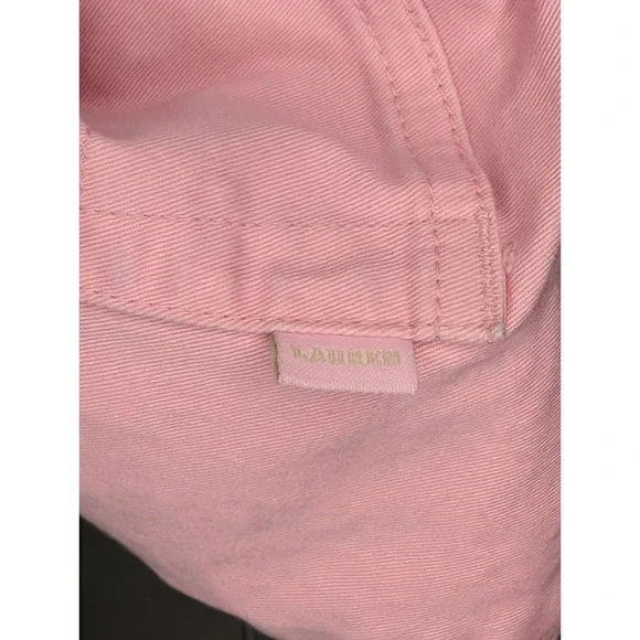Lauren Ralph Lauren Women's Size 16 Pink Denim Style Cotton Skirt Pockets - Picture 3 of 7